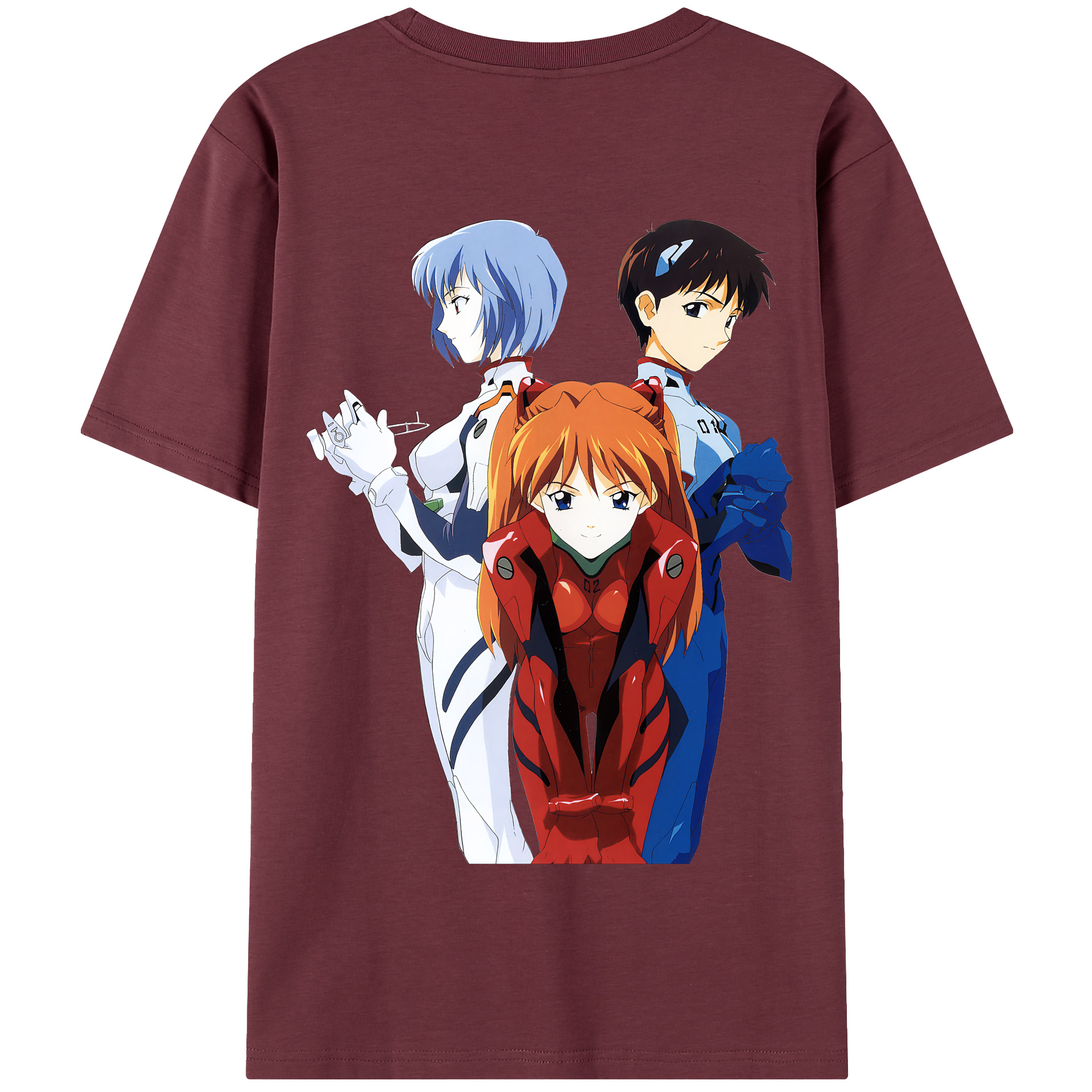 （画像用） EVA 新世紀エヴァンゲリオン 綿100％半袖Tシャツ（背面プリント）